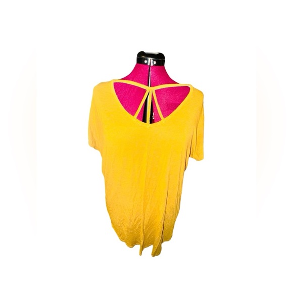 “Maurices” Size XXL Yellow Strappy Choker Top - Picture 3 of 8